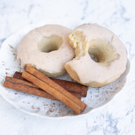 Low-Carb Keto Donut Zimt ohne Zucker glutenfrei 